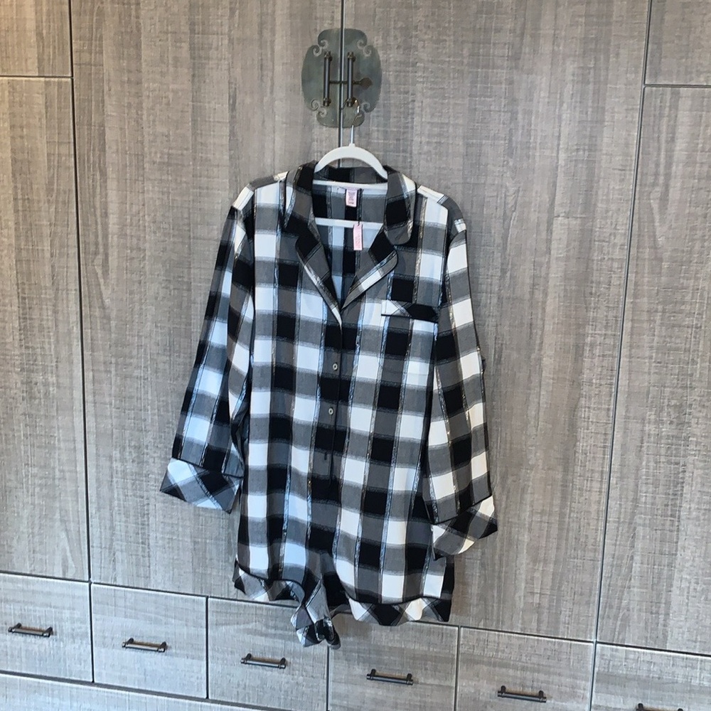 Victoria’s Secret Plaid Romper Pajamas. - Picture 13 of 15